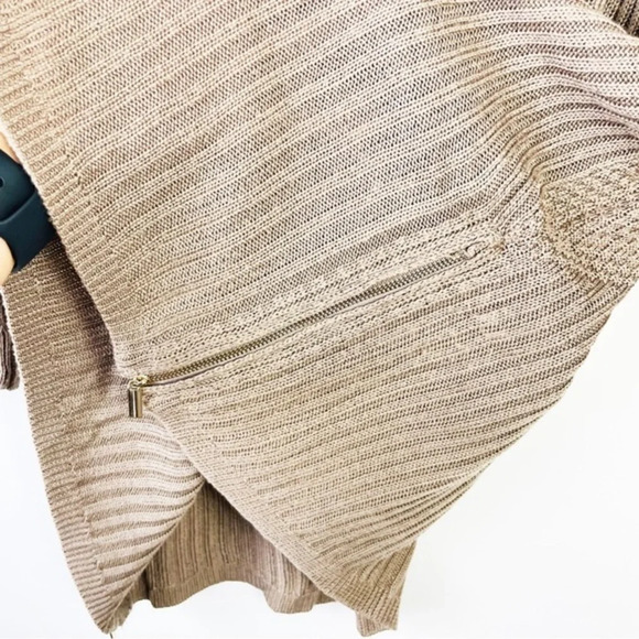 New York & Company Brown Tan‎ Ribbed Sweater Top XL - Picture 6 of 6